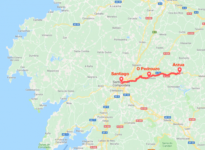 Arzua - Santiago de Compostela