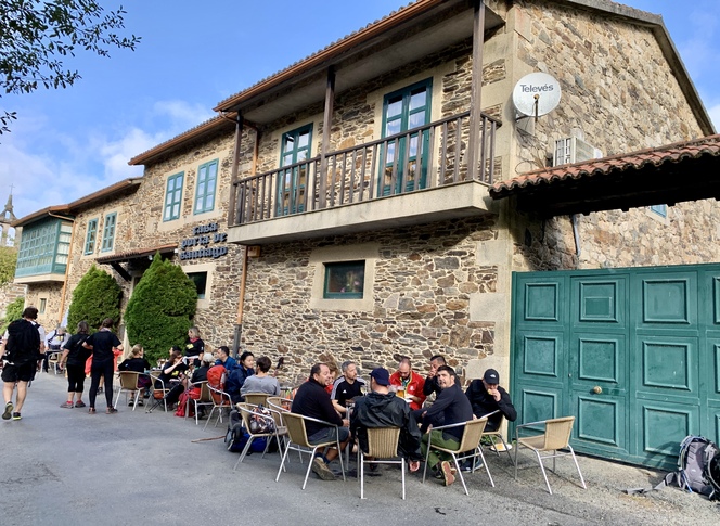 Taking a break on the Camino, French Way